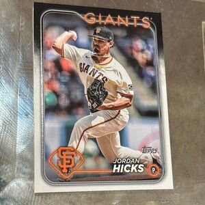 Topps Orange and Black Accents Baseball Card